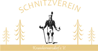 Logo des Schnitzvereins: Bergmann mit Tannen